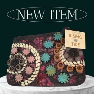 Rising Tide Colorful Felt Clutch